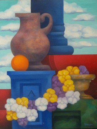 &quot;Altar de Flora&quot;, óleo s / t, 79 x 61 cm.